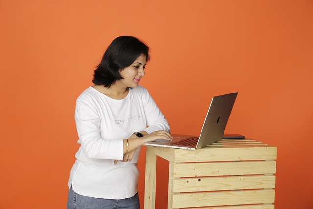 IT professional working on software development with modern technology stack